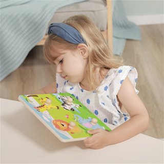 Knob puzzle - wild animals - 4 pieces